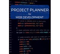 Project planner for web development: Planning and organizing | 8.5 x 11 inches, 72 pages | great for developers and web business owners