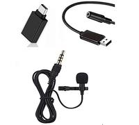 Project Telecom Lavalier Lapel Microphone (3.5mm/USB-A/USB-C) - Clip-On Mic with Metal Clip, Aluminum Alloy Build & Windshield for Phone, PC, Laptop, Zoom, Podcasting, Recording