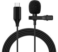 Project Telecom Lavalier Lapel Microphone (USB-C) - Clip-On USB-C Mic with Metal Clip, Aluminum Alloy Build & Windshield for Android, Laptop, Zoom, YouTube, Podcasting, Recording