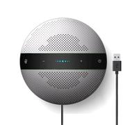 Project Telecom Wired Speakerphone with Noise Cancelling Microphones - Conference Speaker for PC Laptop - 3.5mm Headset Jack - Plug and Play - Ideal for 1-6 Participants