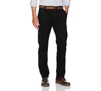 Project X 2k19May New Mens Chino Trousers Regular Fit Straight Cotton Casual Work Pants[Black,36" Waist]