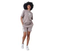 PROJECT X PARIS F234100-TP-Talla(M) Bermuda - Pants Corto (Women) Talla M Color: Marron Topo (Textil-Lifestyle) 80% Cotton,20% Polyester for Adults, Designed for Everyday Comfort and Style