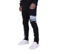 Project X Paris Jogging Bottoms Colour: Black 88% Cotton, 12% Polyester, for Men, Perfect for Leisure & Comfort, with Size M