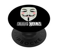 Project Zorgo Keep Calm Anonymous Mask Hacker PopSockets Swappable PopGrip
