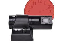 Projection Alarm Clock, 180° Rotation LED Time Projector with 5 Dimming Color and Knob Focusing, Analog Clock Face and Brightness Adjustable, 12/24H Display for Home, Bedroom, Office, Black