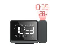 Projection Alarm Clock Bluetooth WeatherStation with Atmosphere Night Light Temperature Display Thermometer Table