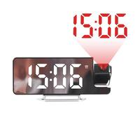 Projection Alarm clock - Digital Alarm Clocks Projection, Led Mirror clock | Super Loud for Heavy Sleepers, Digital Display with Day Date Indoor Temp Humidity, Electric Desk Clocks