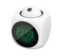 Projection Clock Ceiling Display Desk Table Alarm with Temperature LCD
