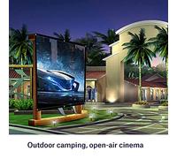 Projection Curtain, Wrinkle-Free Projection Screen White for Open Air Cinema (100 Inches)
