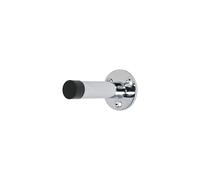 Projection Door Stop - Polished Chrome - Can be Fitted to Walls and skirting Boards - Prevents Damage from Handles - Protective Rubber Buffer tip -