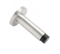 Projection Door Stop With Rose 90mm Satin Stainless Steel, Pack Of 1