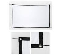 Projection Screen 16 9 Anti-Wrinkle Video Equipment | Large Outdoor Cinema Projection Screens For Home Office School Church Cinema Camping Caravan Presentations