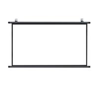 Projection screen Home Theater Manual Pull Down Projector Screen 30 To 72 inches Black 4K HD 4:3/16:9(50 Inch (4:3))