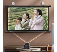 Projection screen Manual Projector Screen Black 30 To 72 Inches With 4:3 And 16:9 Formats(60 Inch (4:3))