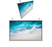 Projection Screen Projector Screen Roll Up 30 40 50 Inch, Manual Movie Screen 4K Home Theater Screen For Theater Backyard Movie Night(40inch(101cm))