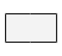 Projection Screens 40 in to 100in, Movie Projector Screen 16:9 4K HD Rear Front Movie Screen, Wrinkle-Free Design, Widescreen for Movie Home Theater Cinema Office Video Game (84 inches)