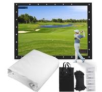 Projection Screens - Movie Projector Screen 4:3 Rear Front Movie Screen - Contains Storage Bag - Drawstring - Sticky Hook - Foldable - Washable - Non-yellowing - for Home Use 400CM*300CM