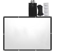 Projection Screens, Movie Projector Screen 4:3 Rear Front Movie Screen, Contains Storage Bag, Drawstring, and Hook, Foldable, Washable, and Non-yellowing. for Movie Projection 146CM*110CM