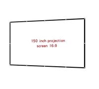 Projection Screens smart home Simple Folding Projector Milk Silk Soft Screen 16:9 Portable Outdoor High-definition Movie Projection Fabric(150 inch)