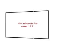 Projection Screens smart home Simple Folding Projector Milk Silk Soft Screen 16:9 Portable Outdoor High-definition Movie Projection Fabric(100 inch)