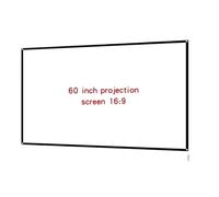 Projection Screens smart home Simple Folding Projector Milk Silk Soft Screen 16:9 Portable Outdoor High-definition Movie Projection Fabric(60 inch)