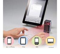 Projection Virtual Keyboard Fast Data Input Wireless Keyboard with Speaker for IOS, Family and Friends (White)