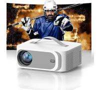 Projector-4K [AI Movin 1.0 System Built-in mainstream apps/Fits DoIby Audio/E-Focus] 30000 Lumen Native 1080P Outdoor-Projector with WiFi 6 and Bluetooth, Lisowod Smart Portable Proyector with HDR10+