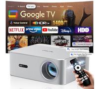 Projector 4K【Official Google TV/1400ANSI】OSCAL PV800Pro Smart Projector 4K 1080p HDR10+, Auto Focus/Keystone V-Control WiFi 6 & Bluetooth Projectors for Bedroom/Home Cinema