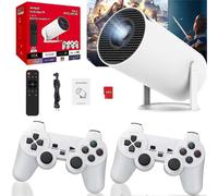 Projector, 4K Projector with Retro Gaming Console, Arcade Vision Projector, Smart Projector with Built in 20000+ Games, Retro Game Projector with 2