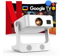 Projector-4K WiFi & Bluetooth:[Google TV/1500 ANSI/Voice Control/Built-in Apps] Outdoor Projector, Portable Projector, Smart Movie, Sovboi 1080P Projector