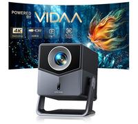 Projector 4K with VIDAA OS【Netflix Included & Live Channels】36W 3D Dolby Audio, 1400 ANSI FHD 1080P, HDR 10 TOPTRO Smart Home Cinema Projector, AI Auto Image, WiFi 6, Bluetooth Projectors for Bedroom