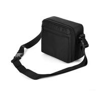 Projector Bag for AuKing M8-F with Shoulder Strap 1680D PVC Hard Case for M8-F Projector Protective Case with Soft Plush Inner Lining Black Carry Bag 21 x 17 x 8 cm Double Zip