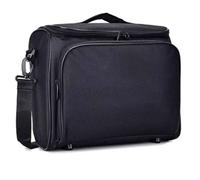 Projector Case, Shockproof Carrying Case, Improved Storage Capacity, Waterproof, Improved Storage Capacity, Shoulder Strap, Size: 13.4 x 11.0 x 5.1 inches (34 x 28 x 13 cm), Black
