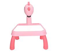 Projector Drawing Board, Dinosaur Style Drawing Wireless Projector Table for School (Pink Dinosaur)