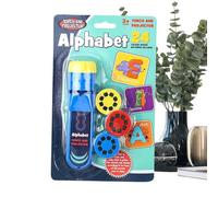 Projector Flashlight - Educational Learning Toy, Projector for Kids, Early Education Cognitive Lighting Pattern Projection Flashlight Toy| for Boys Girls Story Camping Games Christmas Birthday