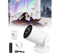 Projector for Books, With Wifi & Bluetooth, 4k HD, Auto Keystone, Low-Latency Mode and 180° Rotation Adapt to Reading or Gaming