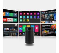 Projector Full HD, Mini, Compact Projection, Android, Bluetooth, Wifi, High Resolution, Fully Mobile, Wireless,Battery for 2-3h, Netflix/YouTube, HDWR XLIGHT 5