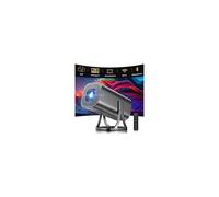 Projector HD 1080P 4K Supported Mini Projector Auto Keystone & Focus 22000 Lumen 260 ANSI Bightness WIFI 6 & Bluetooth Home Theatre 200" w 270°Rotatable Stand Projectors for Bedroom/Outdoor/Phone