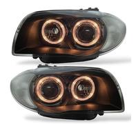 Projector Headlights Angel Eyes Black for BMW 1 Series E81 E87 E82 E88 RHD/LHD