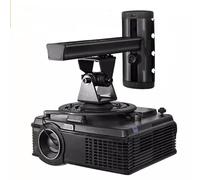 Projector Holder Projector Bracket Adjustable Hanging Bracket Universal Rotation Wall Hanging Front and Rear Lifting Telescopic Ceiling Office and Household Use Projector Bracket(Black)
