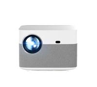 Projector Home Theater Home Bedroom Office Direct Projection Intelligent Voice TV Projector Screen Projector (D As shown) small gift
