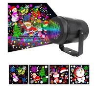 Projector Light,Halloween Holographic Projector Christmas Projector Light RGB Snowflake Projection Snowstorm LED Stage Light Rotating Xmas Pattern Christmas Decoratin for Halloween Xmas Holiday Landsc