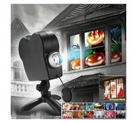Projector Light,Halloween Holographic Projector Halloween Christmas Win dow Projector Light,12 Movies Festival LED Projection Decoration Spotlight for Halloween Xmas Holiday Landscape Indoor Decor