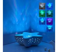 Projector Light - Starfish Night Lamp LED Light Show Projector, 7 Colors Ocean Wave Mood Lighting, Bedroom Lights for Home Living Room Nursery Dorm Apartment Birthday Valentine's Day Party
