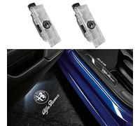 Projector logo door lights, ultra-bright puddle lights, welcome entrance light, that never fade, compatible with Alfa Romeo Giulia 952 Stelvio 949 Tonale Giulietta