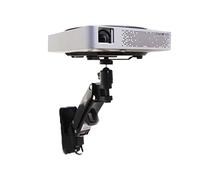 Projector Mount Projector Bracket Ceiling Mount Rack Aluminium Alloy 360° Rotate Universal Gas Spring Gas Strut Tilt Ceiling Mount with Tray (Black