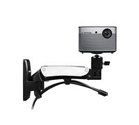 Projector Mount Projector Bracket Ceiling Mount Rack Aluminium Alloy 360° Rotate Universal Gas Spring Gas Strut Tilt Ceiling Mount with Tray (Silver