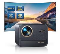 Projector【Official Netflix & Dolby Audio】26000 Lumen Auto Focus & Keystone Smart Projectors, WiFi6 Bluetooth FHD 1080P Portable Projector 4K Support 60Hz Fully Sealed 50% Zoom for Home Cinema, Outdoor