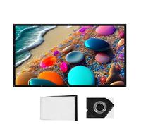 Projector Screen, 16:9 Foldable Anti-Crease Portable Projector Screens for Backyard Movie Nights, Home Theater Movie and RV Camping(100in(221x125cm))