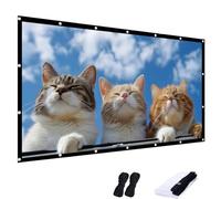 Projector Screen 60-300 inch,4:3 4K HD Outdoor Movie Screen,Foldable Projection Screen for Home Theater Office Presentation(150inch)